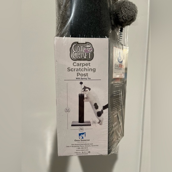 NWT Cat Craft Black and Gray Cat Scratching Post - Picture 7 of 10